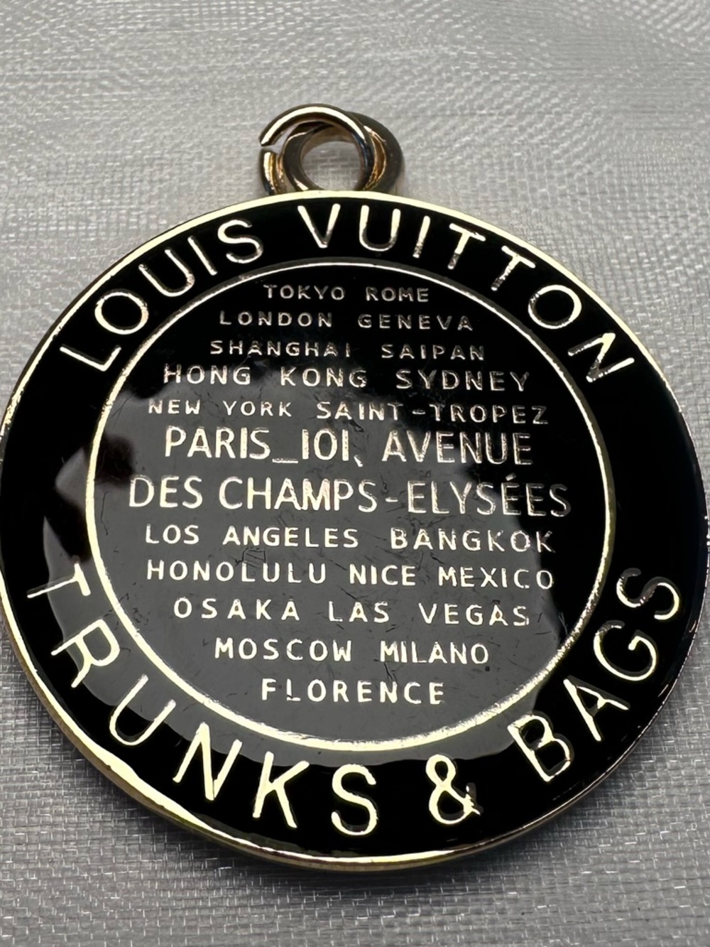 Louis Vuitton Black & Gold Medallion